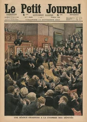 Une session orageuse à la Chambre des députés, illustration de 